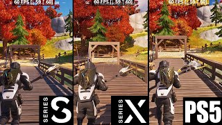 Series S vs Series X vs PlayStation 5  Fortnite Chapter 4 Graphics Comparison amp FPS Test [upl. by Goldsmith]