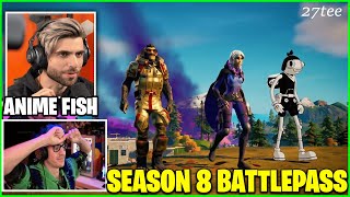 Streamers React to Fortnite Chapter 2 Season 8 Battle Pass Trailer [upl. by Akienaj596]