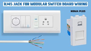 Roma modular switchboard rj45 socket wiring with diagram [upl. by Korenblat]