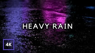 HEAVY RAIN at Night on Road Sleep Instantly to Heavy Rain Sounds all Night [upl. by Ilrac]