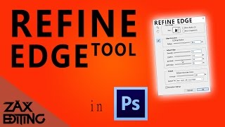 Using the Refine Edge Tool  Photoshop Tutorial [upl. by Llenwad]