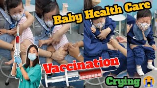 One Year Old Baby Health Care Vaccination Injection Crying Baby [upl. by Nina743]