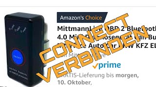 MittmannLive OBD 2 ELM327 verbinden connecting IOS Android Auto Doctor Torque [upl. by Tabbitha829]