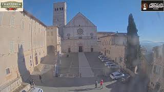 Assisi Live Webcam Piazza San Rufino [upl. by Rostand92]