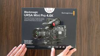 Blackmagic URSA Mini Pro 46K unboxing and first impression [upl. by Siduhey]