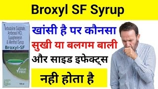 Broxyl SF SyrupTerbutaline Sulphate Ambroxol HCI Guaiphenesin amp Menthol Syrup [upl. by Roti]