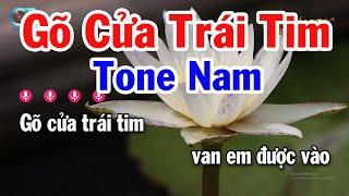 Karaoke Gõ Cửa Trái Tim Tone Nam  Dm  Nhạc Sống 2024  Karaoke Tuấn Cò [upl. by Rimaj757]