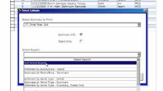 Printing Estimates from the Fast Track Estimating Software [upl. by Baudin]