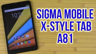 Распаковка Sigma mobile XStyle TAB A81 Black [upl. by Ian]