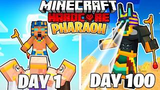 Spędziłem 100 DNI Jako PHARAOH w Minecraft 𓃭 ultra clickbait Hypixel Skywars [upl. by Attalanta]