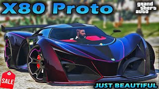 X80 Proto Review amp Best Customization  SALE NOW  GTA 5 Online  Beautiful Hypercar Ferrari F80 [upl. by Waldron343]