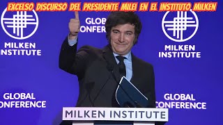 Excelso discurso del presidente Milei en el Instituto de Milken [upl. by Arramas]