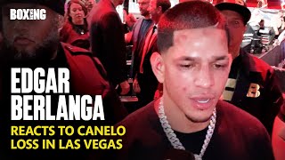 Edgar Berlanga Devastated Reaction To Canelo Alvarez Defeat [upl. by Aitropal]