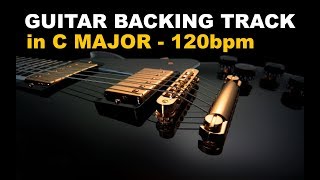 Guitar Backing Track  C Major 120bpm [upl. by Kylila146]