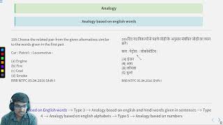 Analogy Type 2 Part 02 SATHEERRB swayamprabha [upl. by Hylton]