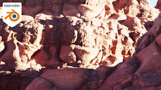 Easily Create Realistic Canyons in Blender 31 [upl. by Anavahs947]