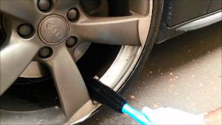 Surfachem  Alloy Wheel Cleaner with EcoRemover Applied to Alloy Wheel [upl. by Cairistiona677]