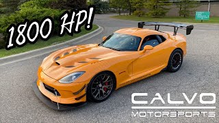 1800HP CALVO MOTORSPORTS TWIN TURBO VIPER ACR REVIEW FREAKSHOW [upl. by Joh622]