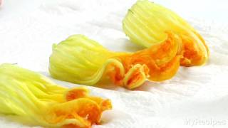 How To Prepare Squash Blossoms [upl. by Alejo]