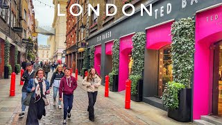 3 Hours London City Walk in Winter Posh London Covent Garden to Knightsbridge Soho Mayfair [upl. by Yllod]