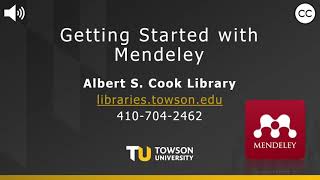 Getting Started with Mendeley [upl. by Violetta]