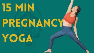 Energize Your Pregnancy 15 Min Yoga amp Affirmation Flow [upl. by Haimaj]