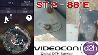 Videocon d2h Antenna Signal Direction Setup Satellite Finder Pro 2021 Hindi [upl. by Nodnnarb]