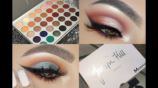 Two Looks One Palette Jaclyn Hill Morphe Palette [upl. by Irrok72]