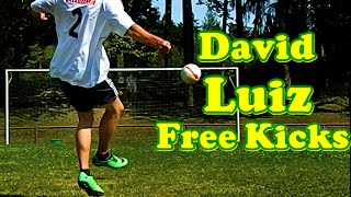 David Luiz Free Kicks Compilation Montage [upl. by Hermy590]