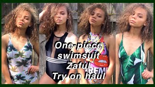 Onepiece Try On Swimsuit Haul amp Zaful Review  Viah Lee [upl. by Fredette124]