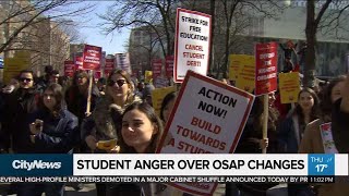 Student anger over OSAP changes [upl. by Mohsen]