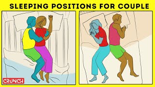 SIX BEST SLEEPING POSITIONS FOR COUPLES [upl. by Euqitsym848]