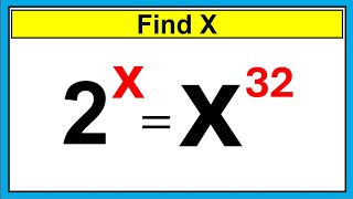 Nice Exponent Algebra Math Simplification  Find the Value of X [upl. by Silbahc627]