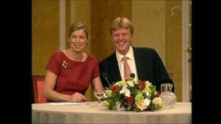 Verloving Prins van Oranje en Máxima Zorreguieta persconferentie 2001 [upl. by Sierra]