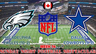 Week 14 Sunday Night Football Charity Watch Party Philadelphia Eagles 102  Dallas Cowboys 93 [upl. by Dyane]