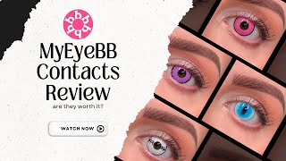 MYEYEBB Contact Lenses Review  4 Colored Contact Lenses [upl. by Shaum]