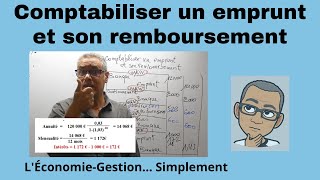 COMPTABILISER UN EMPRUNT et SON REMBOURSEMENT Simplement [upl. by Schoenburg908]