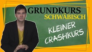 Wir können alles außer Hochdeutsch  schwäbischer Crashkurs  Grundkurs Schwäbisch [upl. by Genna]