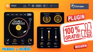 🎁 IZOTOPE VINYL PLUGIN GRATUITO simulando efectos tocadiscos 🎁 Pruebas Y Reviews en Español [upl. by Cowden]