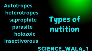 Nutrition and its types class 10 amp 12 science science biology teacher [upl. by Cantone938]