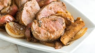 Perfect Pork Tenderloin with Apples Recipe [upl. by Eidurt]