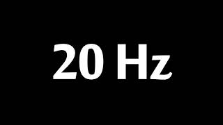 20 Hz Test Tone 1 Hour [upl. by Morganstein]