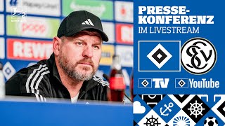 RELIVE PRESSEKONFERENZ MIT STEFFEN BAUMGART I 23 Spieltag I HSV vs SV Elversberg [upl. by Waltner]