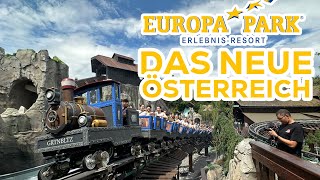 Das Neue Österreich in Europa Park  Themen Berreich Video 2024 [upl. by Sudnor845]