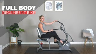 Full Body Recumbent Bike with Full Motion Handlebars Workout [upl. by Ariak]