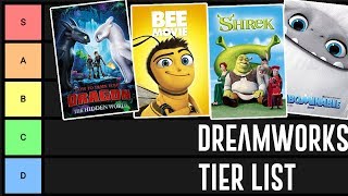 Dreamworks Animation Movies Tier List Ranked [upl. by Naeroled]