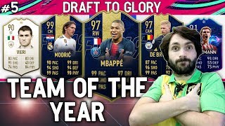 MOJ PRVI TEAM OF THE YEAR Draft To Glory 5 FIFA 19 [upl. by Merri]