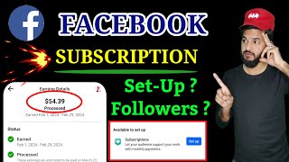 Facebook subscription 🔥 kaise milenga  Facebook subscription setup kaise kare  Fb subscription [upl. by Berg]