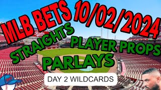 MLB Picks Today 10022024  FREE MLB Best Bets Straights Player Props And Parlays [upl. by Talley]