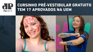 CURSINHO PRÃ‰VESTIBULAR GRATUITO DA PREFEITURA TEM 17 APROVADOS NA UEM [upl. by Nirok]